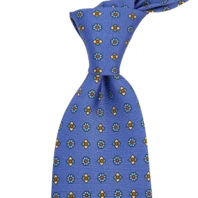 Sovereign Grade Lido Blue Floral Printed Silk Tie