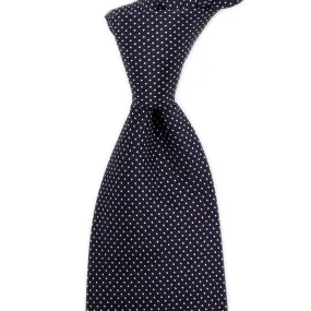 Sovereign Grade Navy Silk Micro Dot Tie