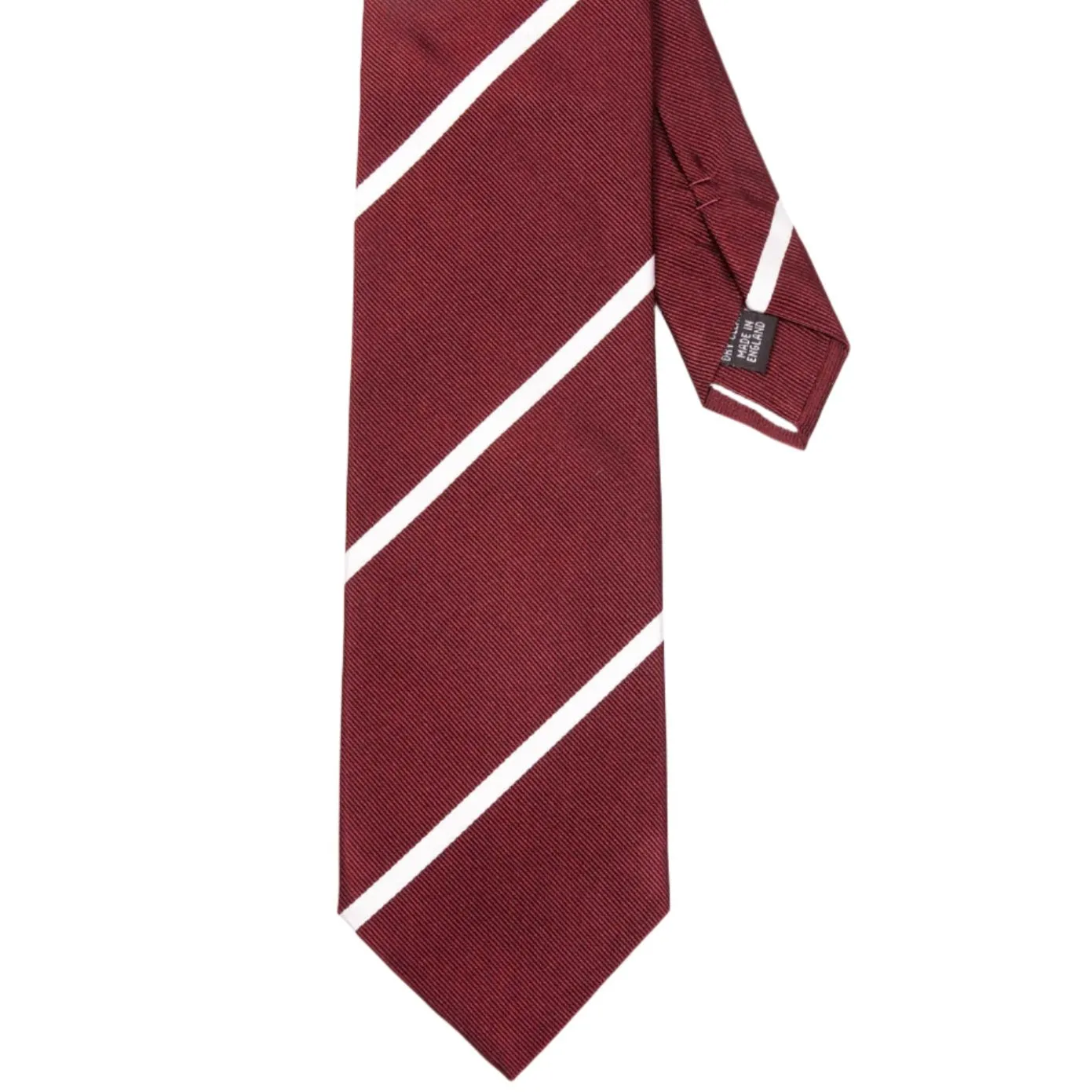 Sovereign Grade Oxblood Narrow Rep Tie, 150 cm