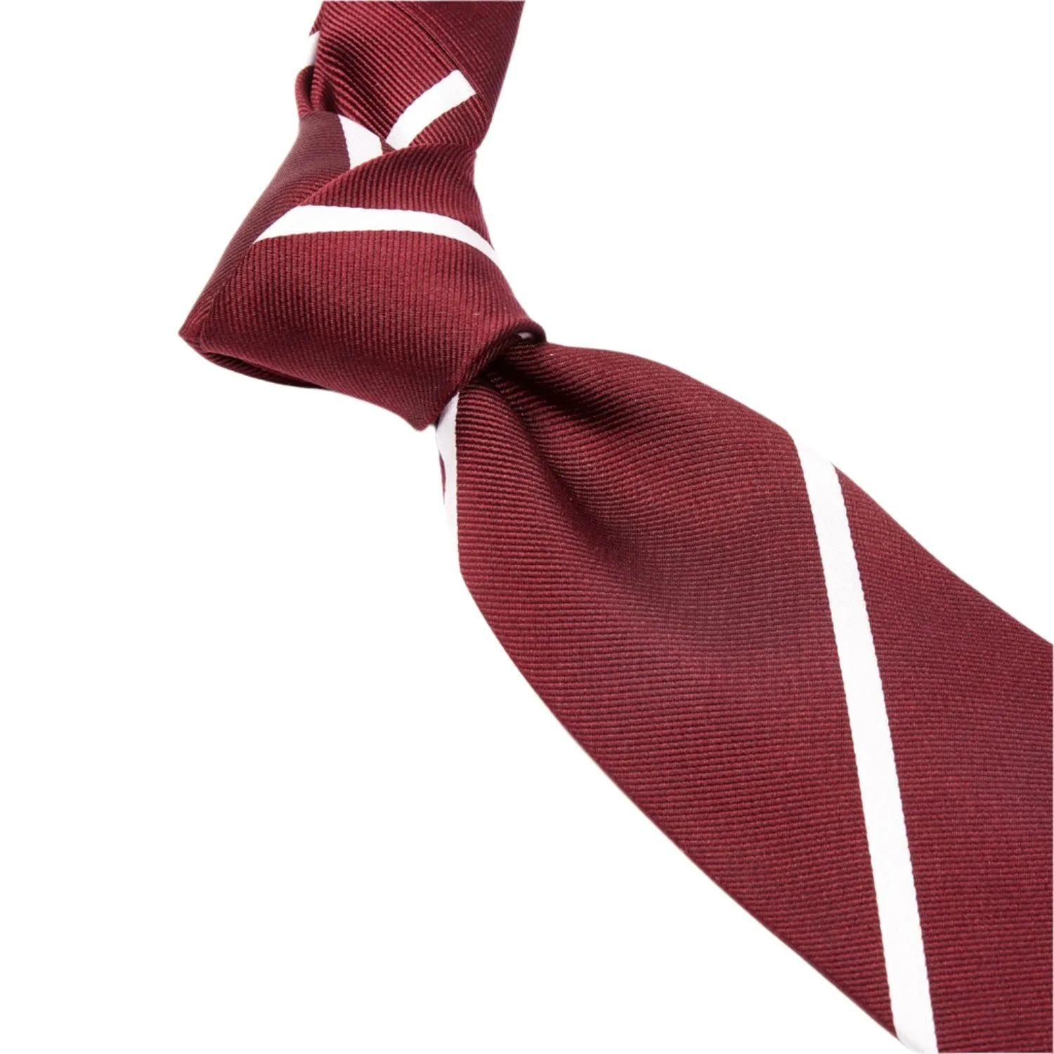 Sovereign Grade Oxblood Narrow Rep Tie, 150 cm