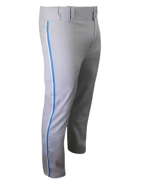 Tapered Open Bottom Baseball Pants W/ Braiding