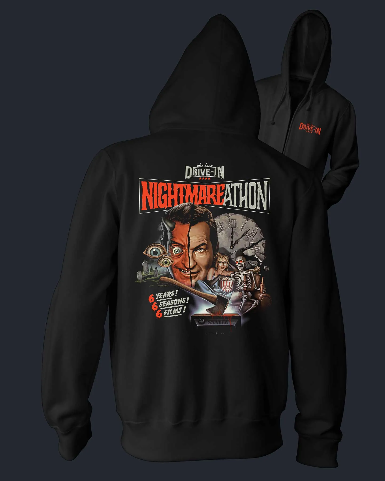 The Last Drive-In Nightmare-a-thon - Zippered Hoodie