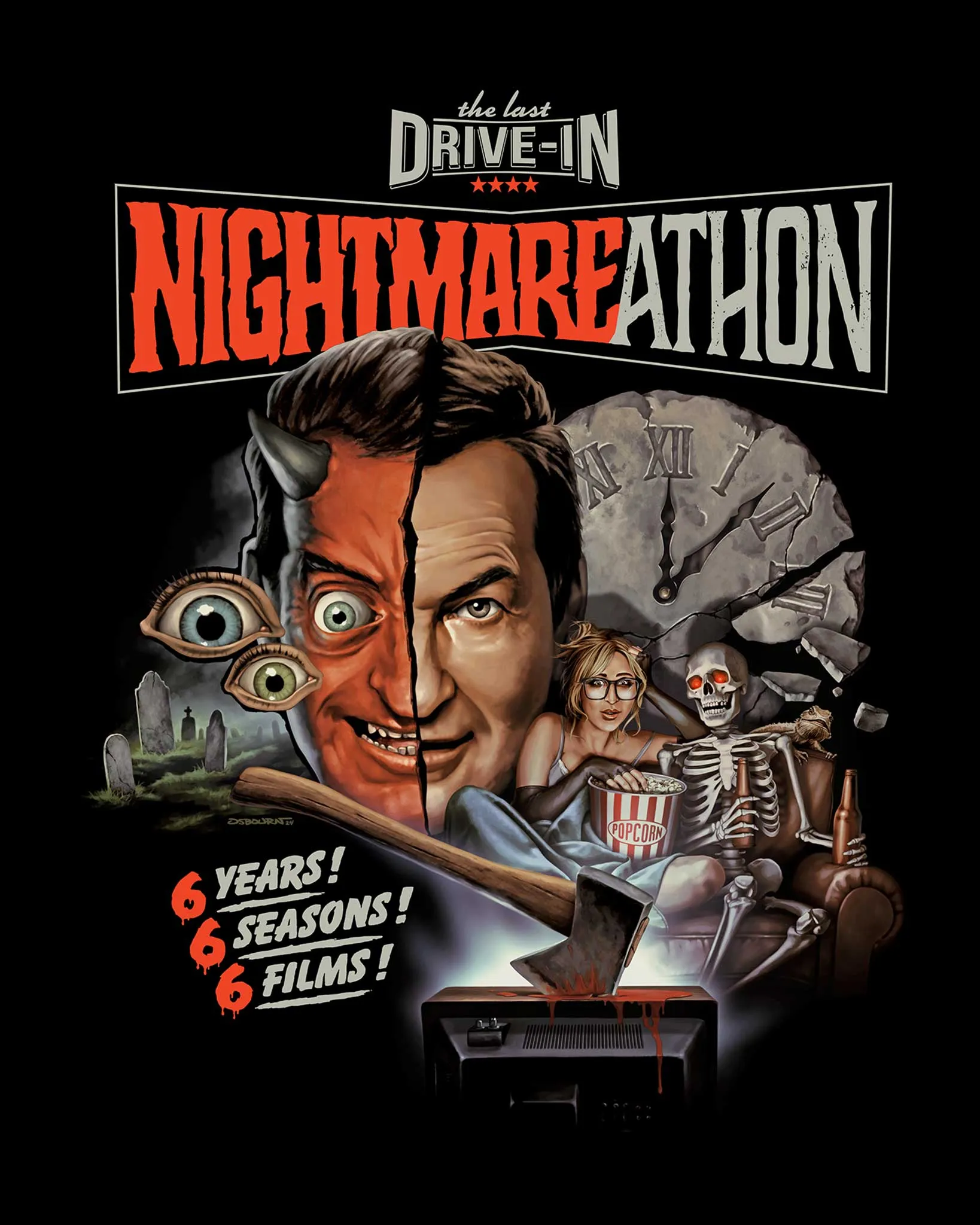 The Last Drive-In Nightmare-a-thon - Zippered Hoodie