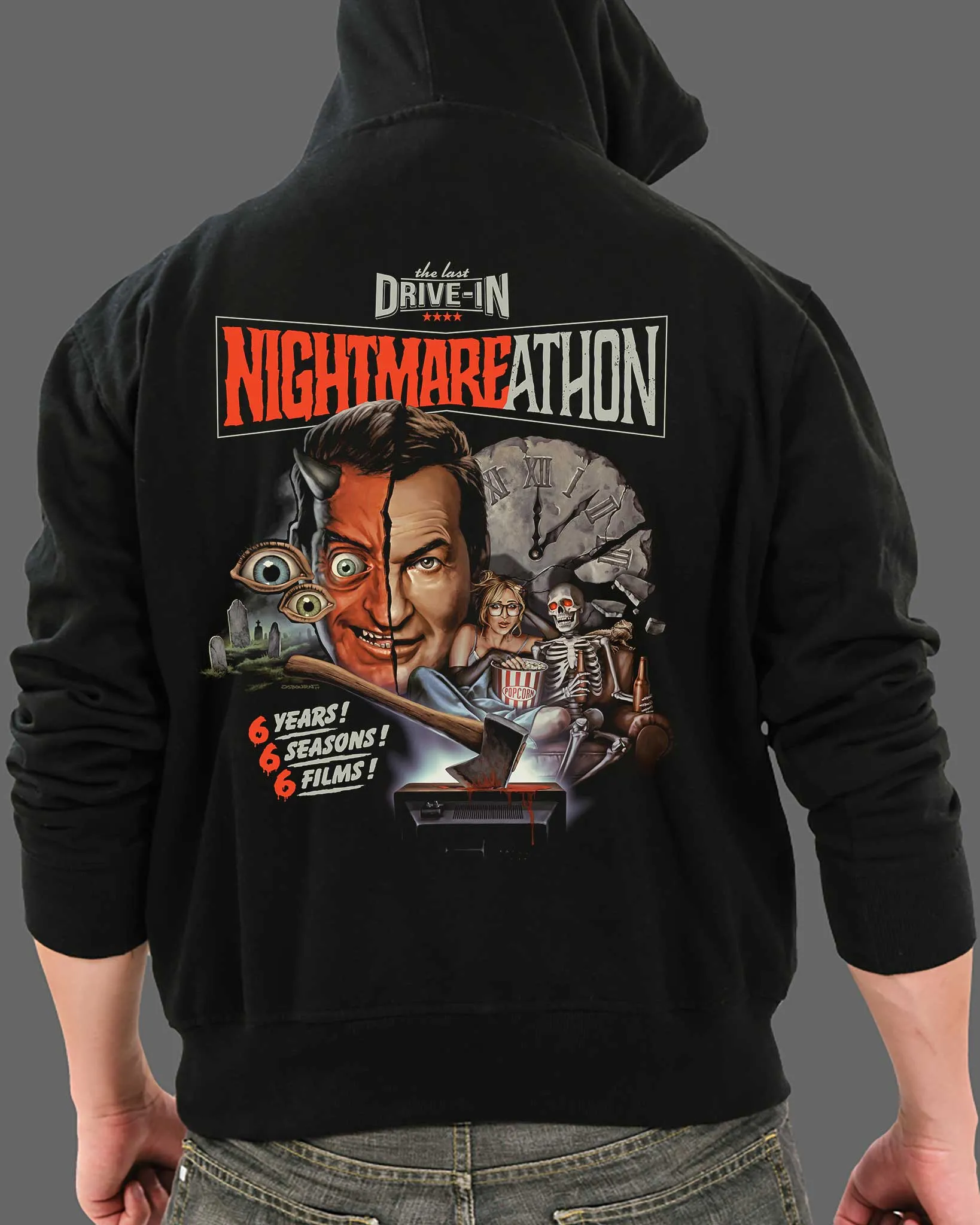 The Last Drive-In Nightmare-a-thon - Zippered Hoodie