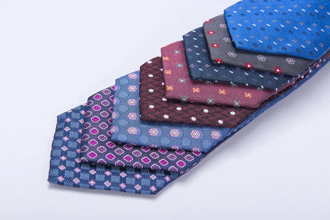 Three Ties and Three Pocket Squares Starter Kit