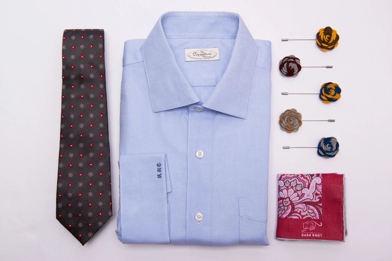 Three Ties and Three Pocket Squares Starter Kit