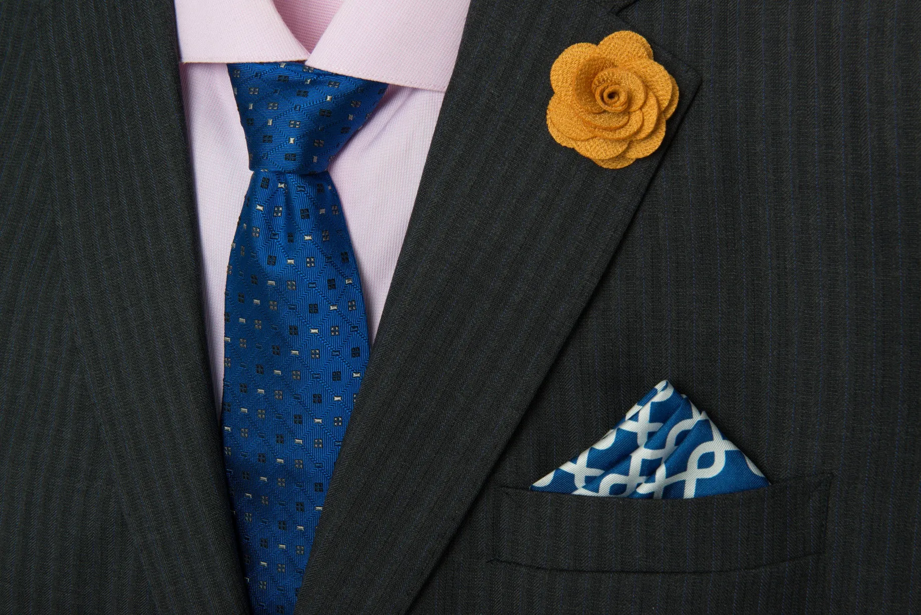 Three Ties and Three Pocket Squares Starter Kit