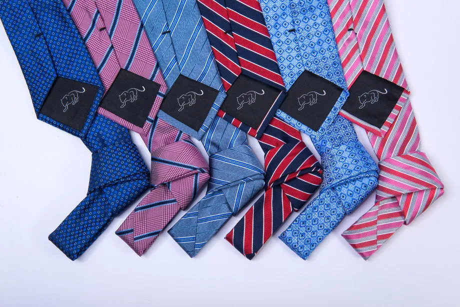 Three Ties and Three Pocket Squares Starter Kit