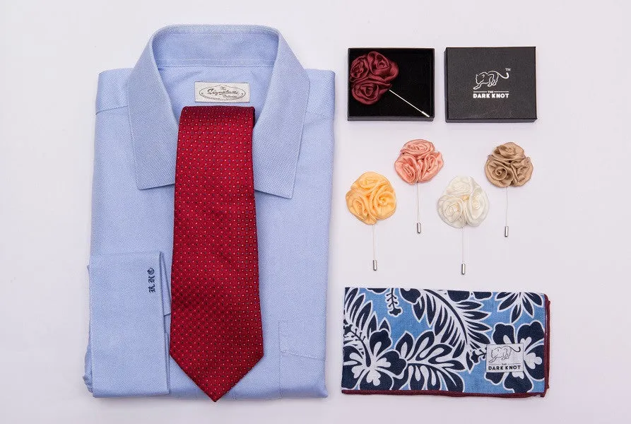 Three Ties and Three Pocket Squares Starter Kit