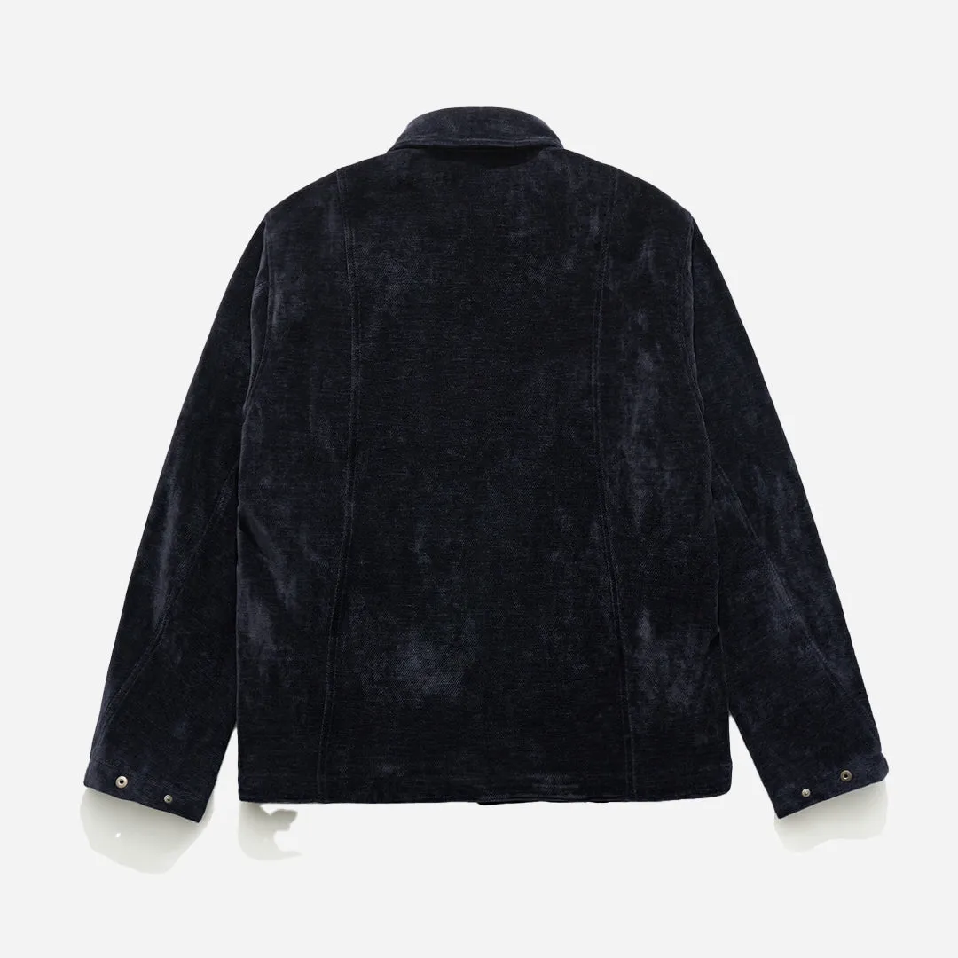 TRACK SHIRT JACKET - DARK NAVY