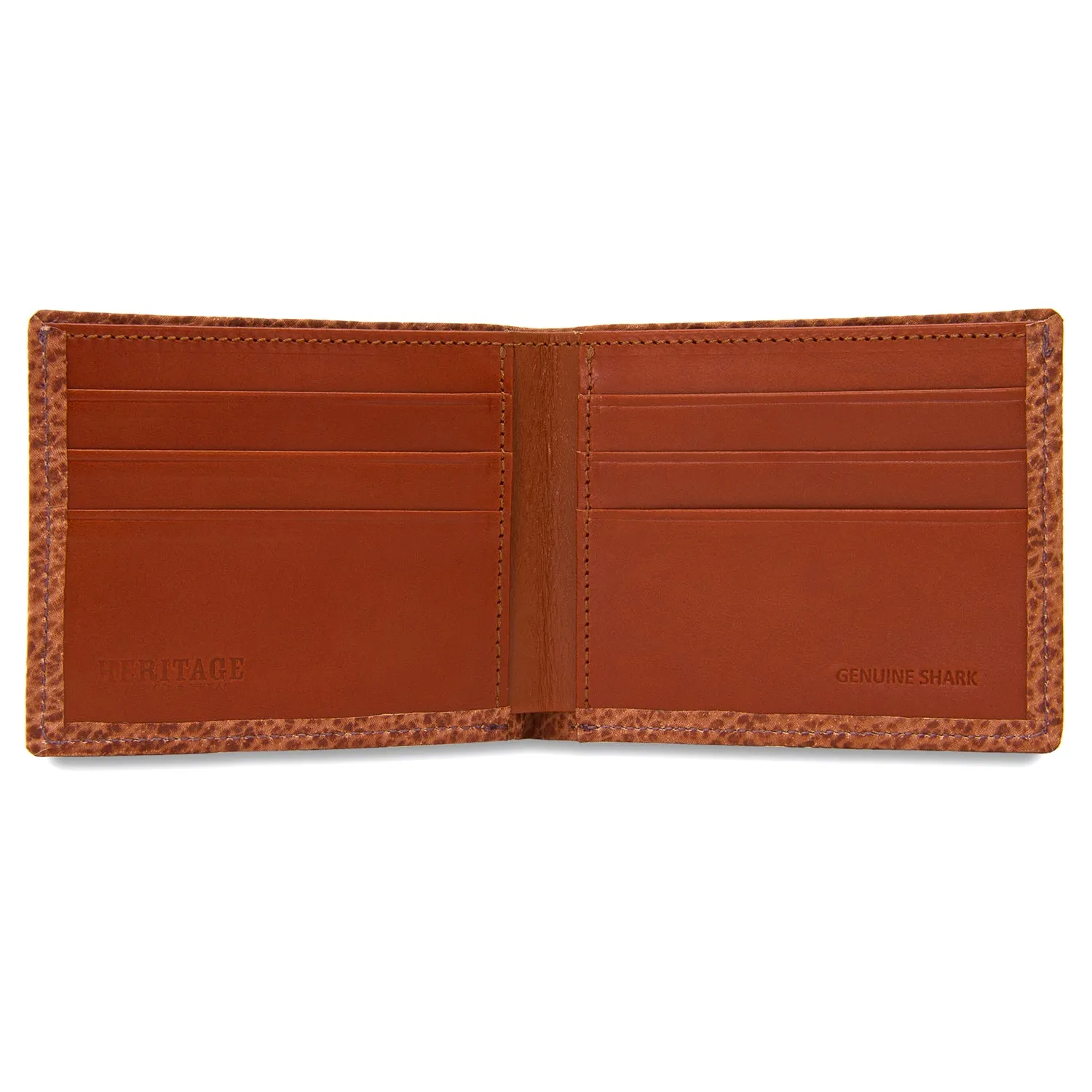 Wallet in Cognac Shark