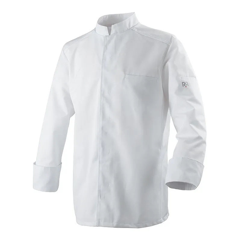 White Breathable Long Sleeve Chef Coat Abax - ROBUR