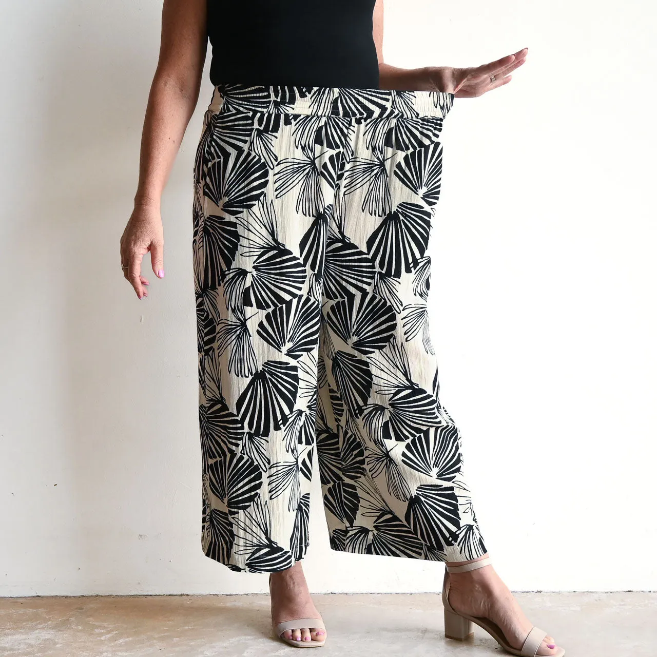 Wide-Leg Summer Pant by Orientique Australia - Papagayo - 76048