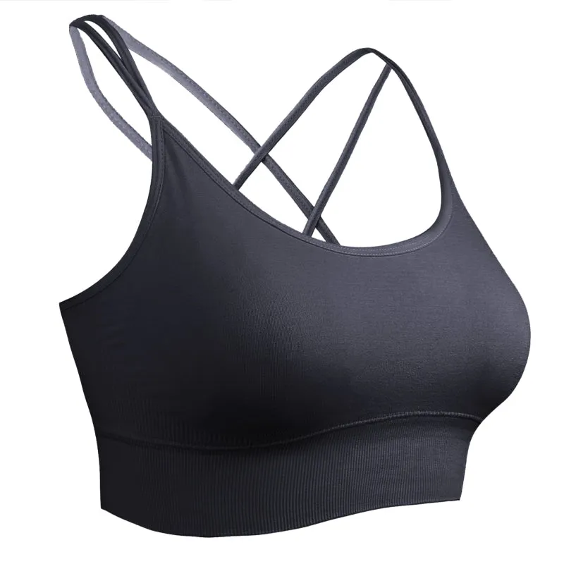 Women's Activewear Backless Padded Sports Bra - 3 Pack