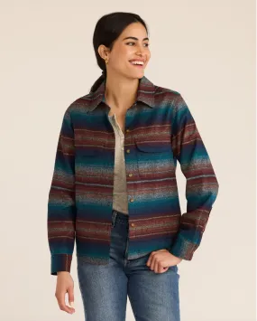 Women's Board Shirt<br>Blue Multi Stripe