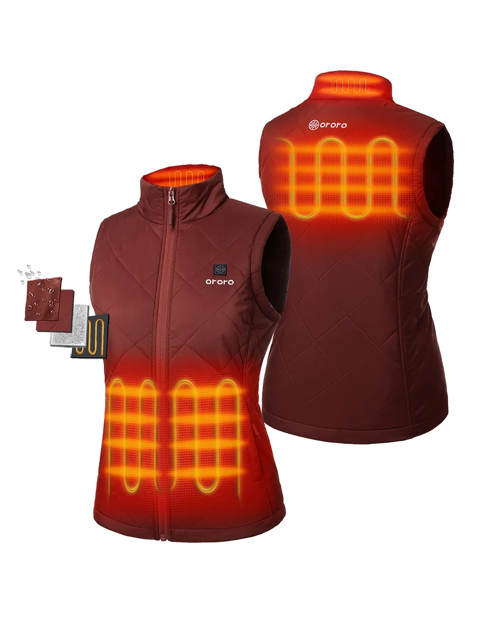 Women's Heated Quilted Vest - New Colors