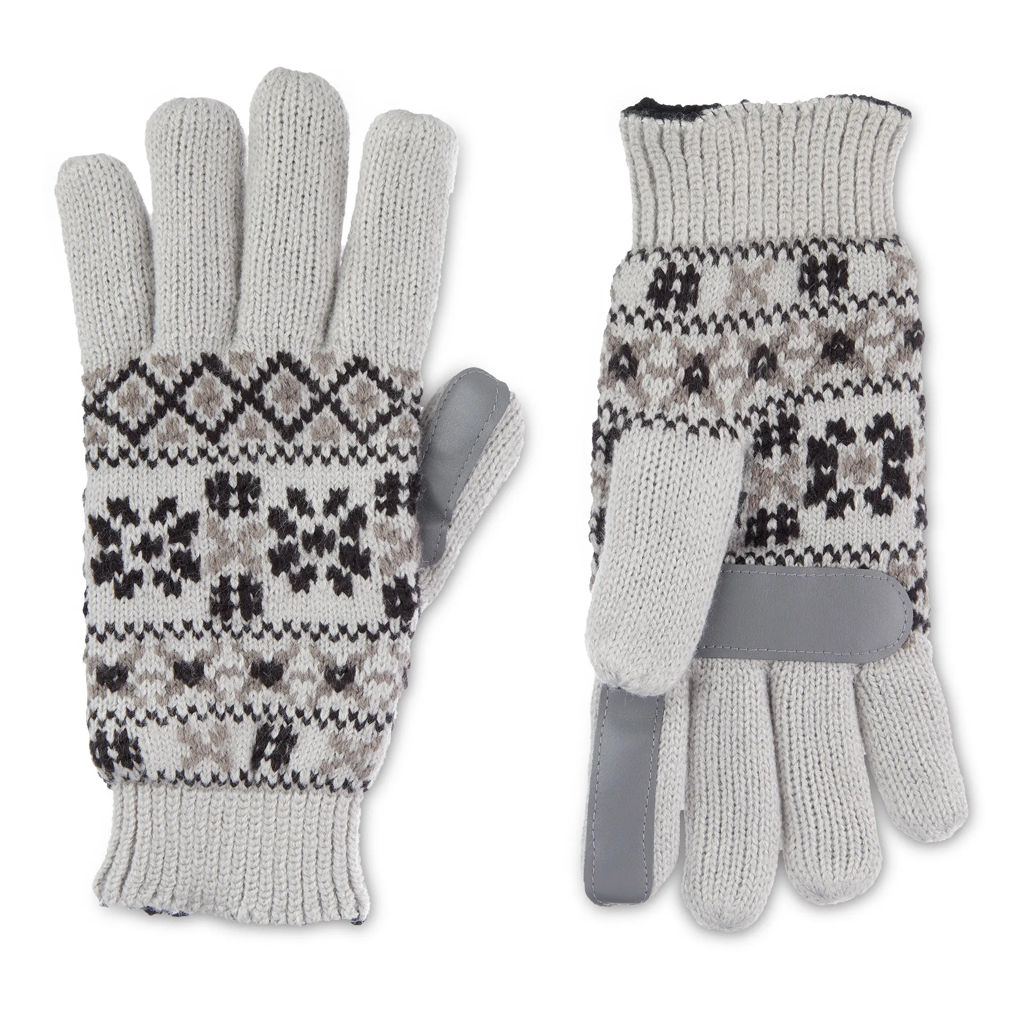 Women's Nordic Fairisle Knit Water Repellent Touchscreen Gloves