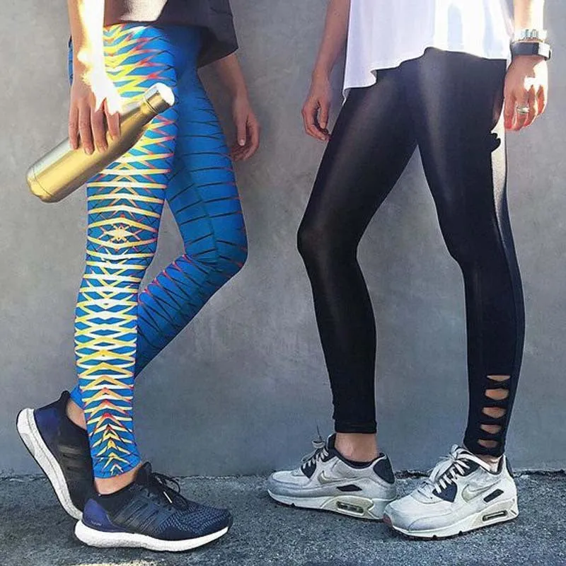 Women's Printed Stretch Sport Leggings