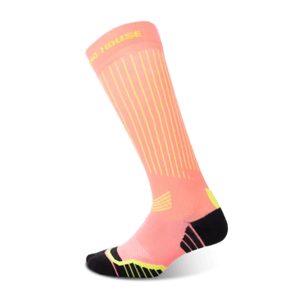 Women's Ride Soft Cycling Pink knee high socks 2-packs