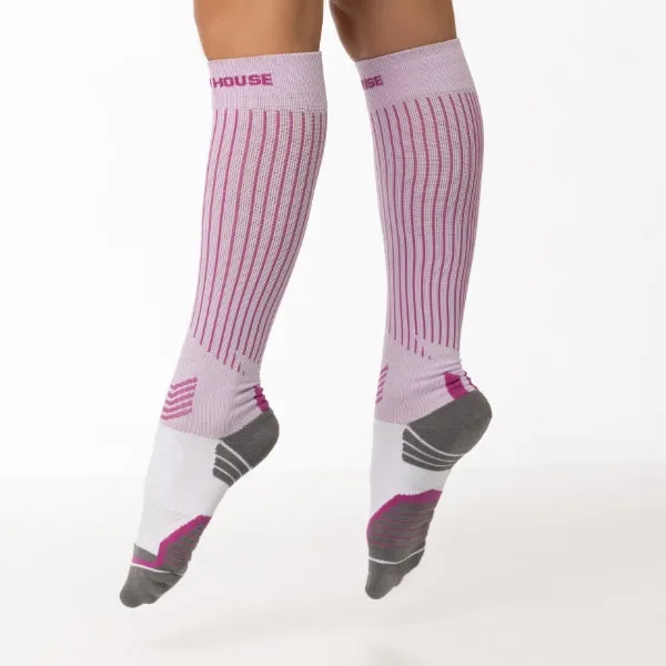 Women's Ride Soft Cycling Stripe knee high socks 3-packs