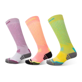 Women's Ride Soft Cycling Stripe knee high socks 3-packs