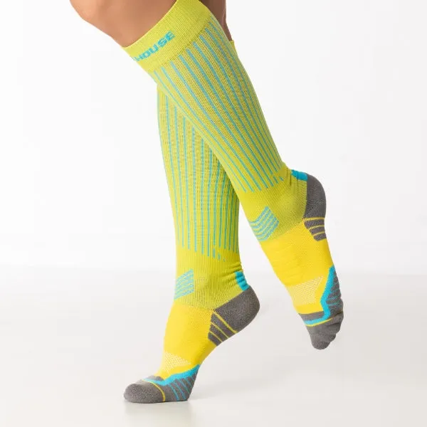 Women's Ride Soft Cycling Stripe knee high socks 3-packs