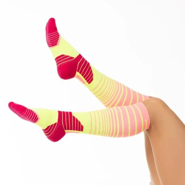 Women's Run Free Running Stripe knee high socks 3-packs