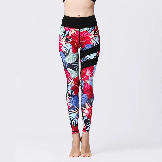 Women's Yoga Quick-drying Digital Print Fitness Leggings