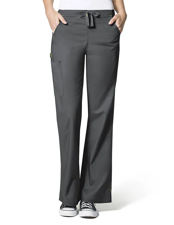 WonderWink WonderFlex 31 Inch Women's Flare Leg Cargo Nurse Scrub Pants